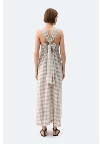 Gri Ekose Askılı Elbise fiyatları