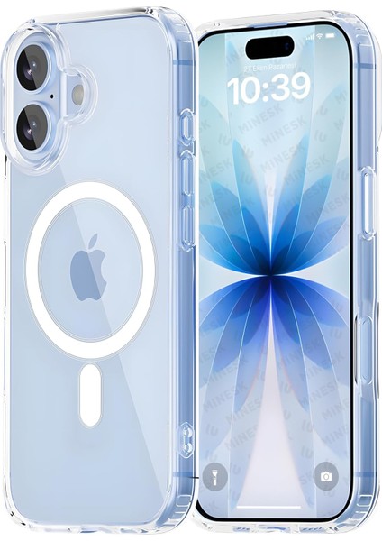 apple iPhone 17 Uyumlu Magsafe Şarj Özellikli Şeffaf Sert Pc Sararmaz Telefon Kılıfı modelleri