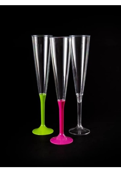 At Kristal Şampanya Kadehi 10'lu - Pembe