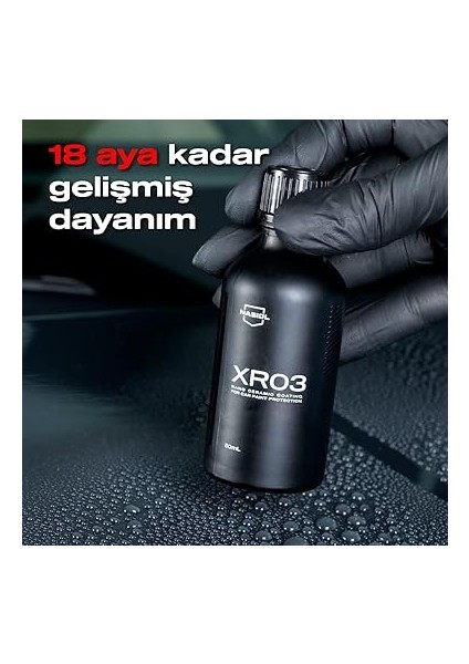 XR03 Araç Nano Seramik Kaplama ve Boya Koruma-50 Ml-1,5 Yıl Etkili-Profesyonel Bakım,oto Detailing Kiti, Araba Cila,boya Parlatma, Hidrofobik Nano Koruma modelleri