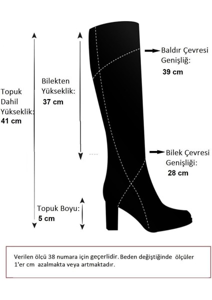 N654226102 Kahverengi Hakiki Deri Süet Günlük Kadın Çizme