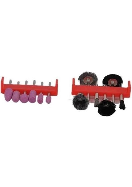 12LI Kalıpçı Taşlama Uçları Seti Tel Fırça Gravür Uçları Seti