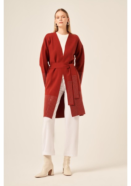 Ftz Kadın Taş Detaylı Giycık Kiremit 20833