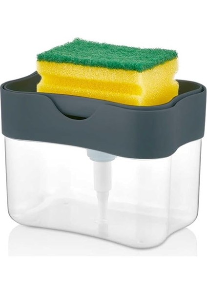 Org-98 Deterjan Hazneli Pompalı Süngermatik - Sıvı Sabunluk Deterjanlık Antrasit modelleri