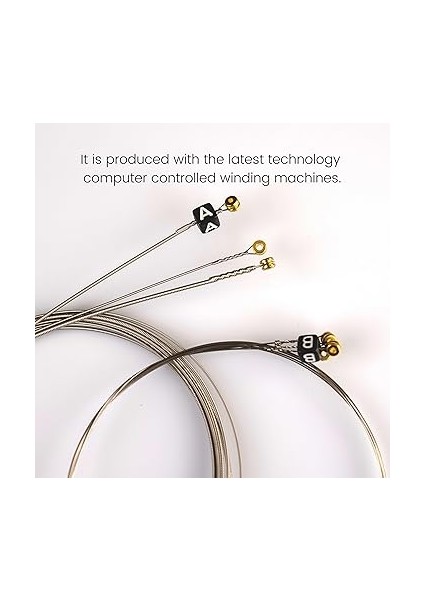 Strings Coated Seri Elektro Gitar Teli – Uzun Ömürlü, Parlak Ton, Yüksek Dayanıklılık (10-52 Lthb) indirimleri
