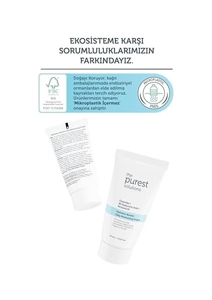 The Purest Solutions 24 Saat Etkili Günlük Yoğun Nemlendirici Cilt Bakım Kremi, Seyahat Boy 15 ml