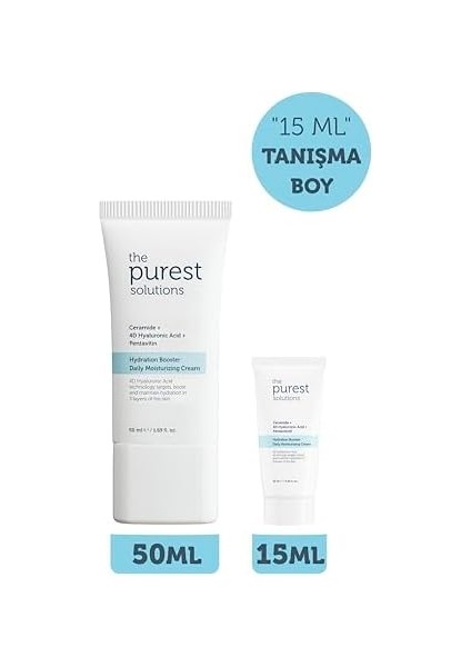The Purest Solutions 24 Saat Etkili Günlük Yoğun Nemlendirici Cilt Bakım Kremi, Seyahat Boy 15 ml modelleri