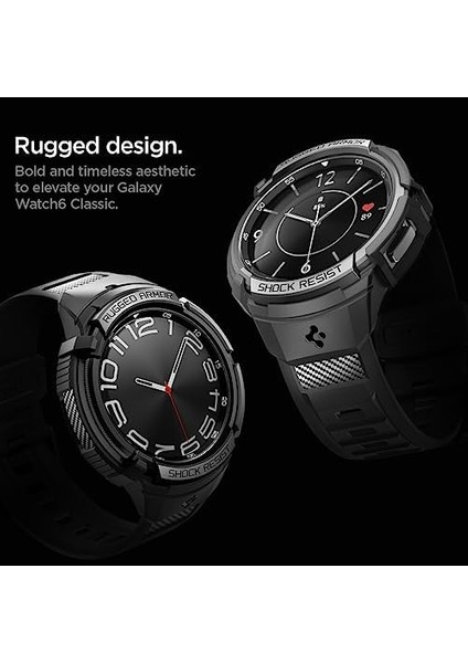 6 (43MM) ile Uyumlu Kılıf & Kordon Rugged Pro - ACS06492 fiyatları