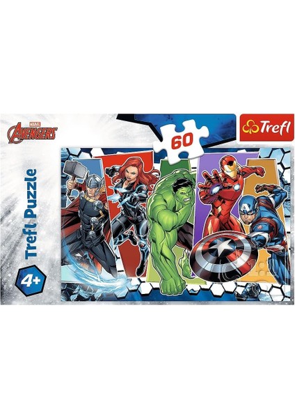 17357 Yenilmez Yenilmezler, Yenilmezler 4 Yaş ve Üzeri Çocuklar Için 60 Parça Yapboz