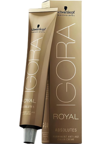 Schwarzkopf Igora Royal Absolutes Saç Boyası 60ML - Açık Aş Blonde - Amonyaksız - Uzun Süreli Renk