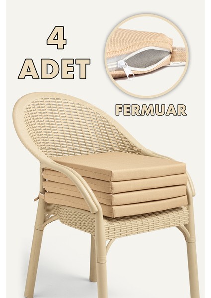 Su Geçirmez Sandalye Minderi Fermuarlı Bağcıklı 22 Dns Sünger fiyatları