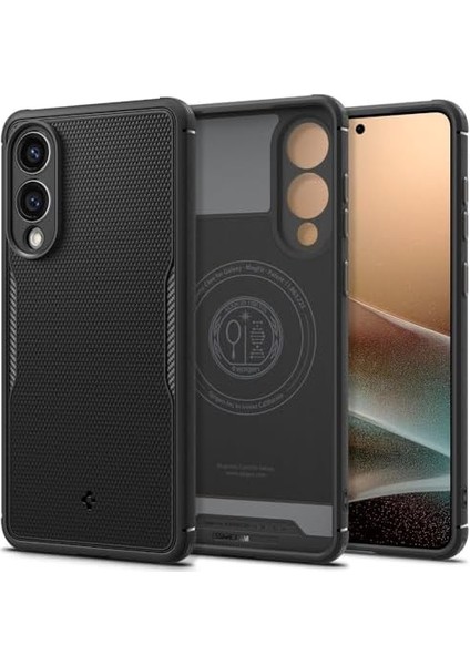 Galaxy S25 Edge ile Uyumlu Kılıf Core Armor Hava Kanalı Teknolojisi Askeri Sınıf Koruma Magfit Özellikli Dokulu Yüzey Kapak - ACS09406 modelleri