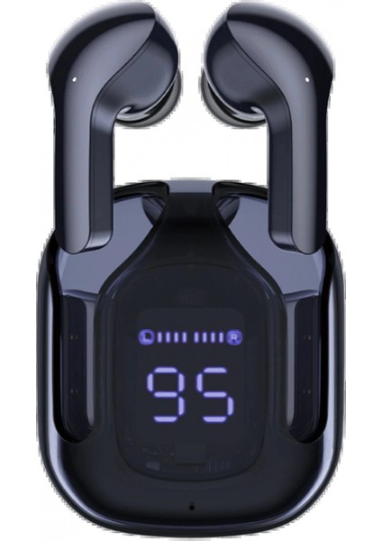 GT13 Dijital Şarj Göstergeli Kablosuz Airpods Kulaklık - Siyah