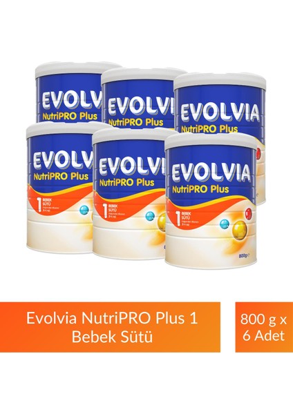 Nutripro Plus 1 Bebek Sütü 800 gr x 6 Adet