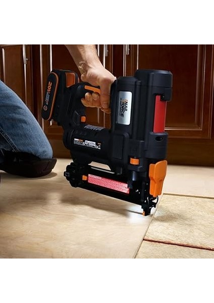 WX844 20VOLT/2.0AH Li-Ion 16-40MM Profesyonel Şarjlı Zımba Makinesi + 2700 Adet Yedek Zımba indirimleri