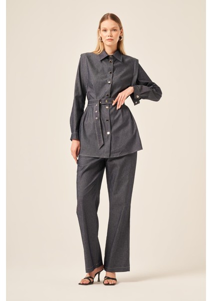 Ftz Kadın Kot Takım Lacivert 31184