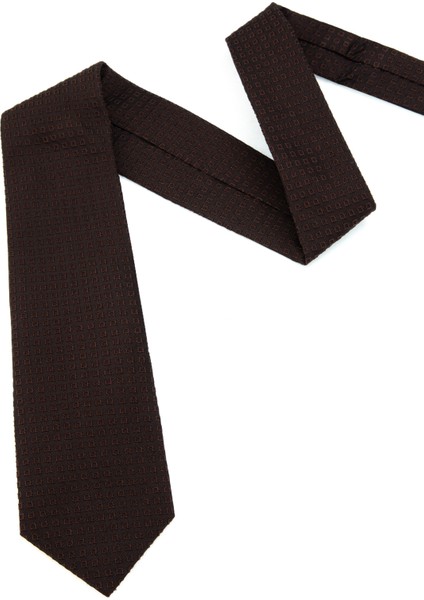 Erkek Kahverengi %100 Ipek Kravat 50317306-400