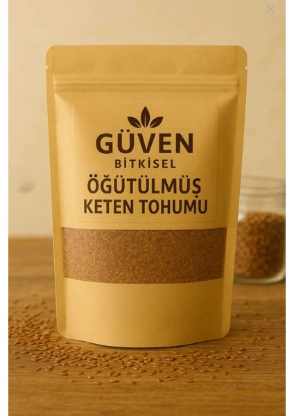 Taze Çekilmiş Keten Tohumu | Her Sipariş Için Özenle Taze Öğütülür / Pencereli Doypack Ambalaj