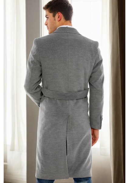 PLT8382 Dewberry Erkek Palto-Gri-2 fiyatları