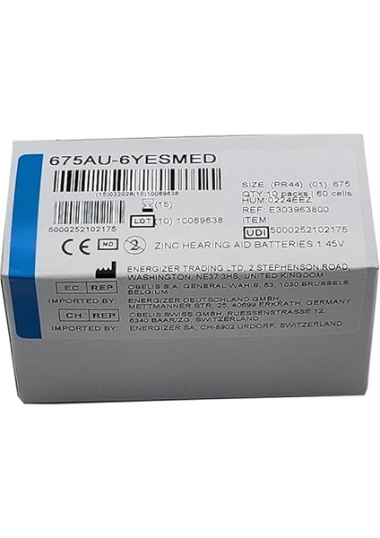 Extra Power 675 Numara Işitme Cihazı Pili (10 Paket x 6 Adet = 60 Adet Pil) indirimleri