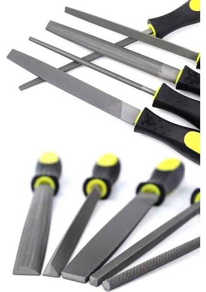 MEŞEM-1290 5 Parça Mini Eğe Törpü Seti Ahşap Tahta Oyma Şekillendirme Büyük Boy 1410