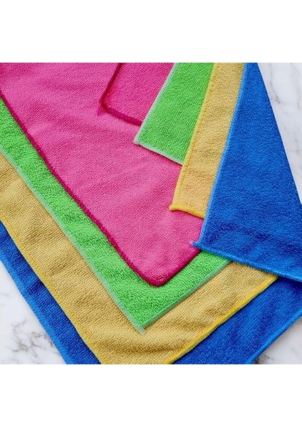 Temizlik Bezi 4'lü Paket - 40X40 Cm, Yüksek Emici, Tüy ve Hav Bırakmaz, Çabuk Kuruyan, Çok Amaçlı Kullanım Için, Mutfak, Banyo, Araç ve Genel Temizlik Için Uygun, Yıkanabilir indirimleri