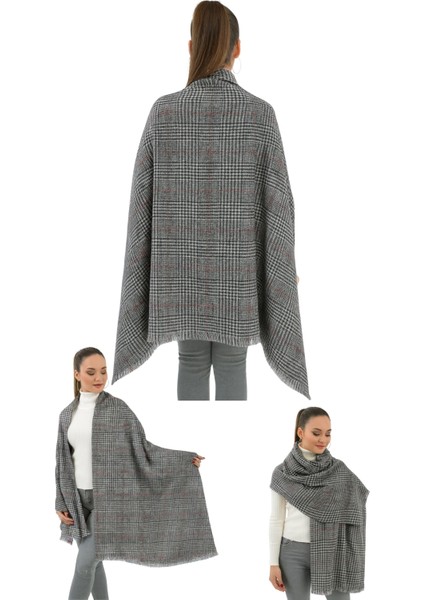 1 Adet Kadın Büyük Bedene Uygun Yumuşak Dokulu Kışlık Desenli Atkı Omuz Şalı fırsatları