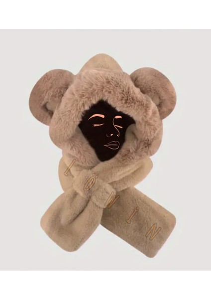 Peluş Kış Şapkası | Kulak Koruma Şapka & Boyunluk Şal İkisi Bir Arada | Sıcacık ve Yumuşacık fiyatları