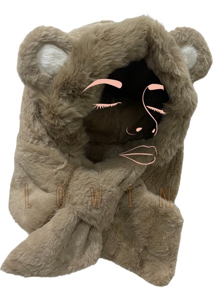 Peluş Kış Şapkası | Kulak Koruma Şapka & Boyunluk Şal İkisi Bir Arada | Sıcacık ve Yumuşacık fırsatları