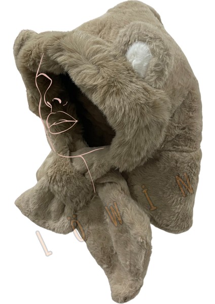 Peluş Kış Şapkası | Kulak Koruma Şapka & Boyunluk Şal İkisi Bir Arada | Sıcacık ve Yumuşacık indirimleri