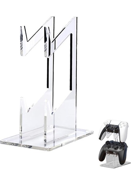 Gamepad Tutucu, Çift Katmanlı, Akrilik, Ps4, Ps5, Xbox Serisi ve Pc Için, Denetleyici Tutucu, Oyuncular Için Evrensel Tutucu, Ofis ve Kulaklık Için, Şeffaf