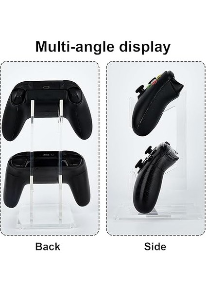 Gamepad Tutucu, Çift Katmanlı, Akrilik, Ps4, Ps5, Xbox Serisi ve Pc Için, Denetleyici Tutucu, Oyuncular Için Evrensel Tutucu, Ofis ve Kulaklık Için, Şeffaf fırsatları