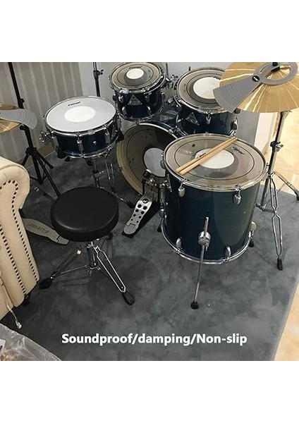 Davul Halı Ses Geçirmez Battaniye Caz Davul Mat Davul Kiti Için Bas Davul Trampet ve Müzik Aletleri Şok Emici Mat Ev/eğitim Sınıfı E Davul Için Davul Halı modelleri