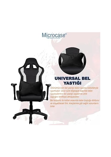 3D Ortopedik Oto Araç Oyuncu Koltuk Bel Destek Yastığı 36X26CM 1 Adet AL4336 Siyah indirimleri