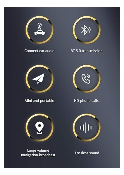 Usams Bluetooth 5.0 Receiver USB Aux Wireless Araç Kiti Telefon Konuşma Müzik Dinleme BA01 SJ464LVX fırsatları