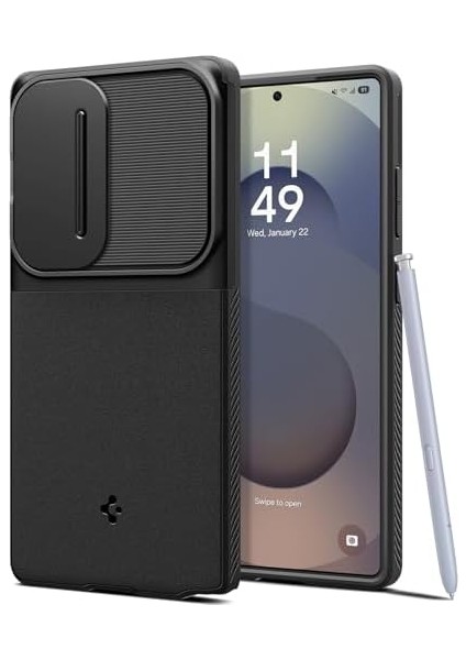 Galaxy S25 Ultra ile Uyumlu Kamera Korumalı Kılıf Optik Armor Hava Kanalı Teknolojisi Askeri Sınıf Koruma Dokulu Yüzey Kapak - ACS08969 modelleri