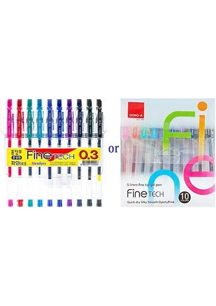-Tech 0,3 mm Jel Mürekkepli (10 Renk) By -A modelleri