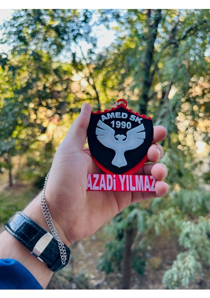 ORJIN3D Kişiye Özel Isimli Amed Spor Dikiz Aynalık Araç Içi Aksesuar Dikiz Ayna Süsü Amedspor