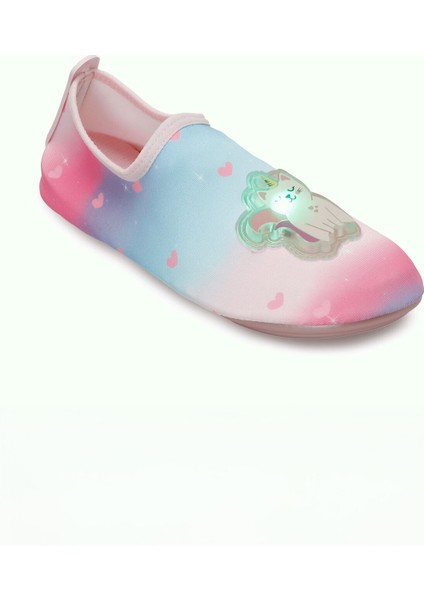 Işıklı Cat Figürlü Kaymaz Tabanlı Esnek Hafif Dayanıklı Çocuk Havuz Plaj Deniz Ayakkabısı fiyatları