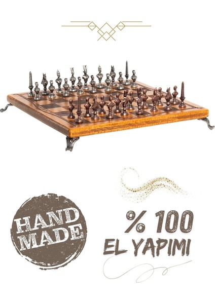 MC40 Antik Mısır Figürlü Metal Satranç Takımı - Lüks Hediyelik Satranç Takımı fiyatları