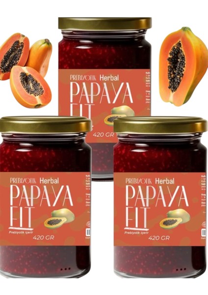 Papaya Fit Biberiyeli Bitkisel Macun 420 gr