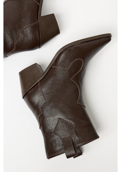 Kahverengi Kadın Sivri Burun Kovboy Bot fiyatları