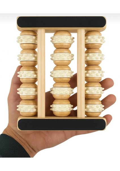 Tüm Vücut Için Ahşap Masaj Aleti – Ayak, El, Sırt ve Bacak Masaj Rulosu modelleri
