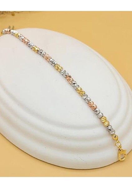 Üç Renk Kalın Silver Dorika Bileklik modelleri