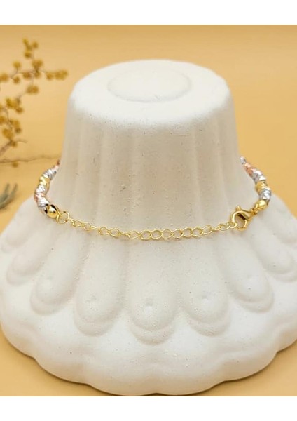 Üç Renk Kalın Silver Dorika Bileklik indirimleri