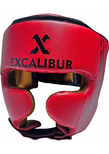Klasik Boks Antrenman Kaskı Kırmızı Xl