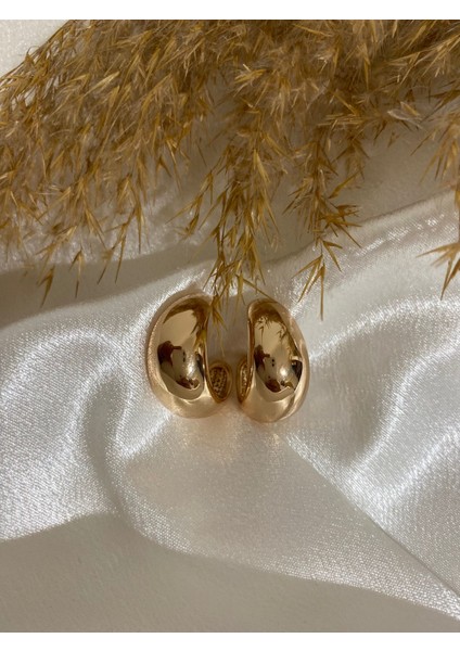 Modern Halka Xupıng Çelik Küpe