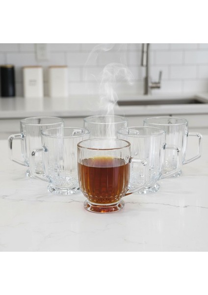 Elysia Desen 6 Kişilik Cam Çay-Kahve Takımı - 6 x 160 Ml. modelleri