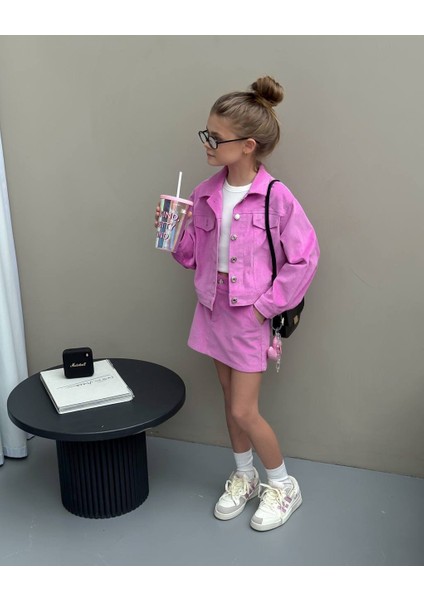 La’ciel Paris Kadife Ceketli Takım