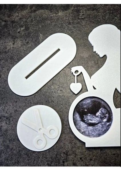 Hamile Anne Ultrason Fotoğraf Çerçevesi – Pla 3D Baskı – Yenidoğan Hatırası fiyatları